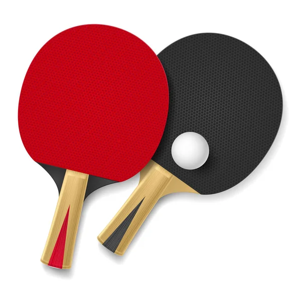 Two Rackets Playing Table Tennis Illustration White Background — Stock Photo, Image