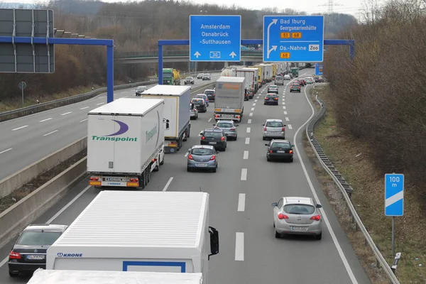 Ένα Μποτιλιάρισμα Στο A30 — Φωτογραφία Αρχείου