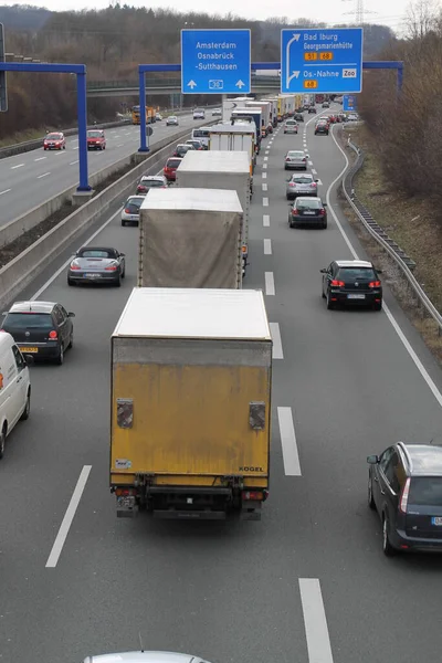 Ένα Μποτιλιάρισμα Στο A30 — Φωτογραφία Αρχείου