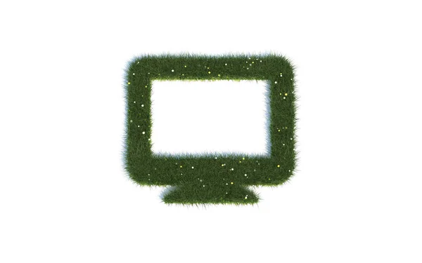 Letra Hierba Verde — Foto de Stock
