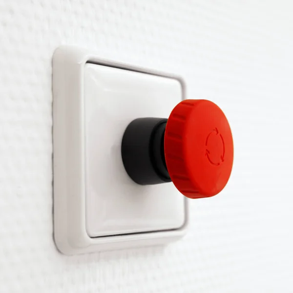 Red Switch White Background — Stock Photo, Image