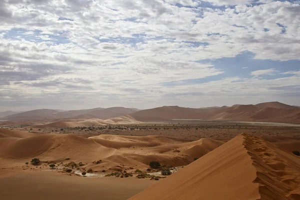 Sossusvlei Gelegen Het Zuidelijke Deel Van Namibische Woestijn — Stockfoto