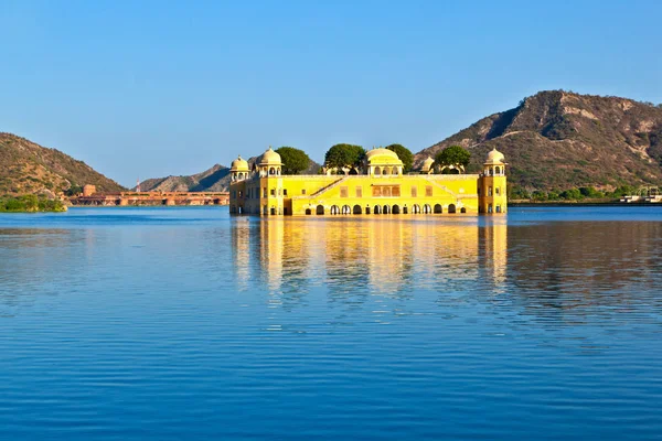 Palacio Del Agua Jal Mahal Lago Man Sagar Jaipur Rajastán — Foto de Stock