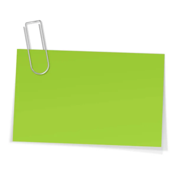Sticky Note Paperclip — Stock Photo, Image