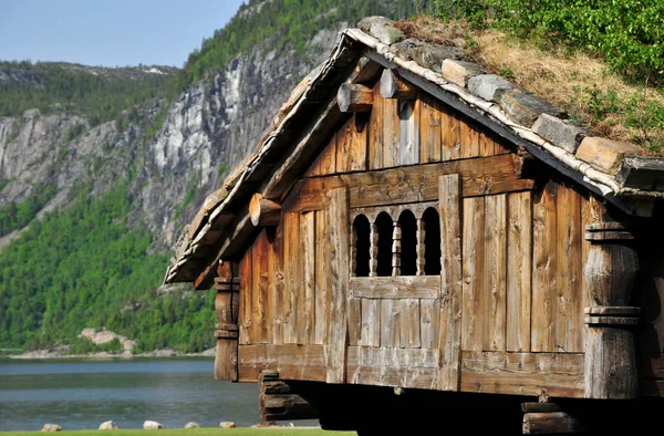 Norwegen Auf Naturlandschaft Hintergrund — Stockfoto