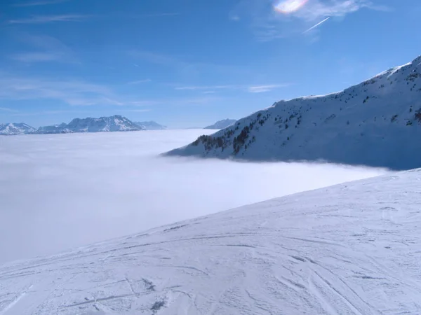 Vista Panorámica Del Majestuoso Paisaje Los Alpes —  Fotos de Stock