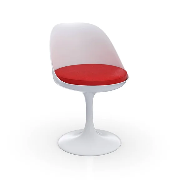 Cadeira Futurista Vermelho Branco — Fotografia de Stock