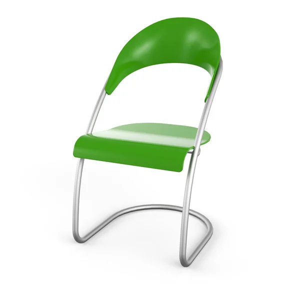 Ziyaretçi Sandalyesi Yeşil — Stok fotoğraf