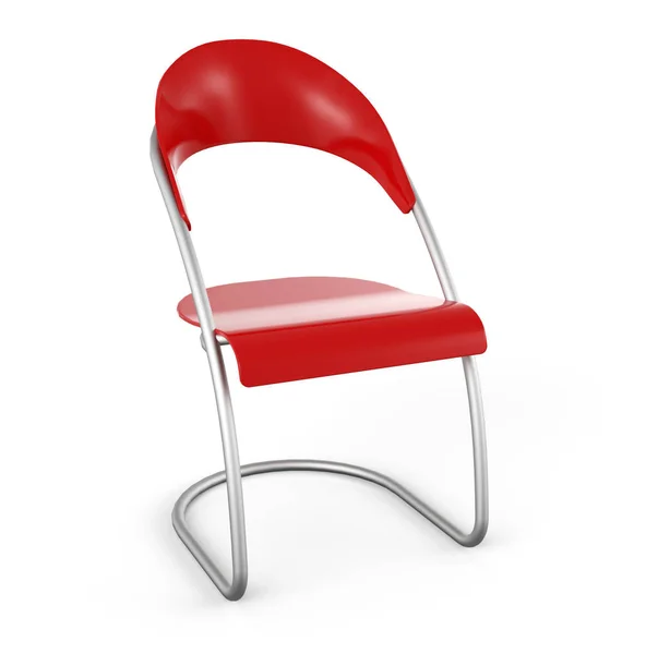 Chair White Background Red — Stock Photo, Image