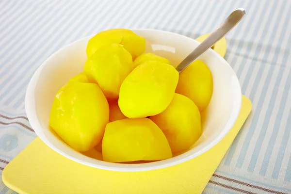 Batatas Fervidas Uma Tigela — Fotografia de Stock