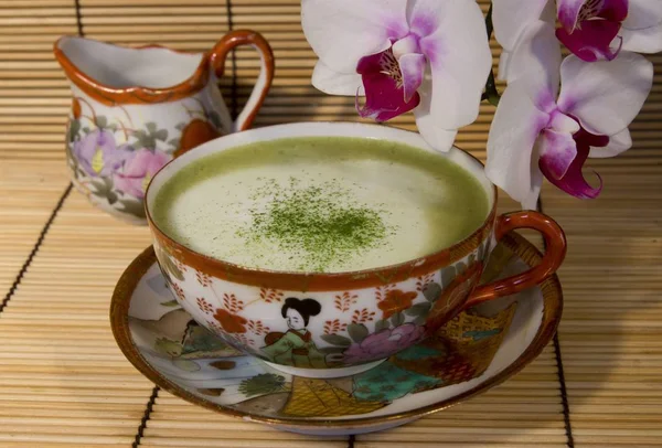 Чашка Чая Цветком — стоковое фото