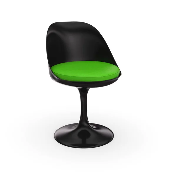 Futurystyczne Krzesło Czarny Zielony — Zdjęcie stockowe