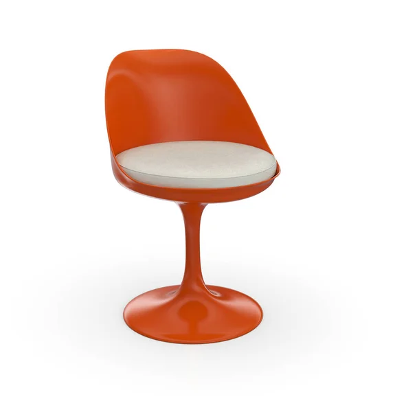 Futurystyczne Krzesło Pomarańczowy Biały — Zdjęcie stockowe