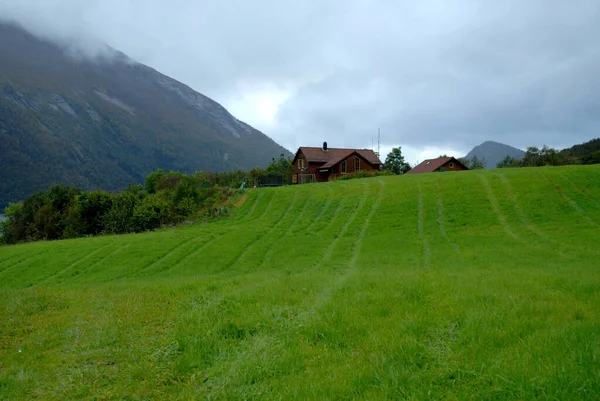 Norwegen Auf Naturlandschaft Hintergrund — Stockfoto