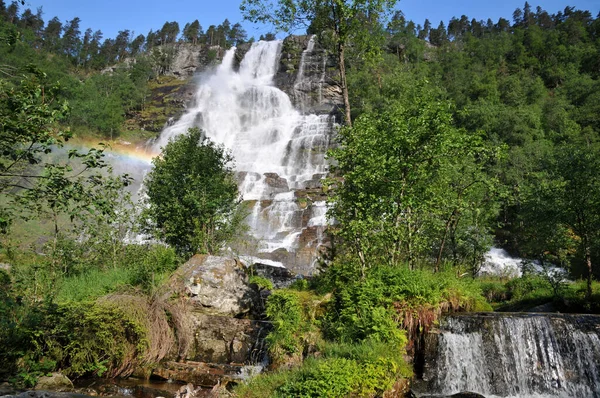 Noorwegen Natuur Landschap Achtergrond — Stockfoto