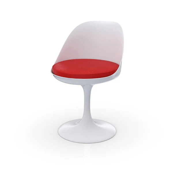 Cadeira Design Retro Vermelho Branco — Fotografia de Stock