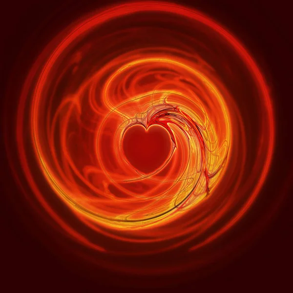 Gorący Ogień Miłość — Zdjęcie stockowe