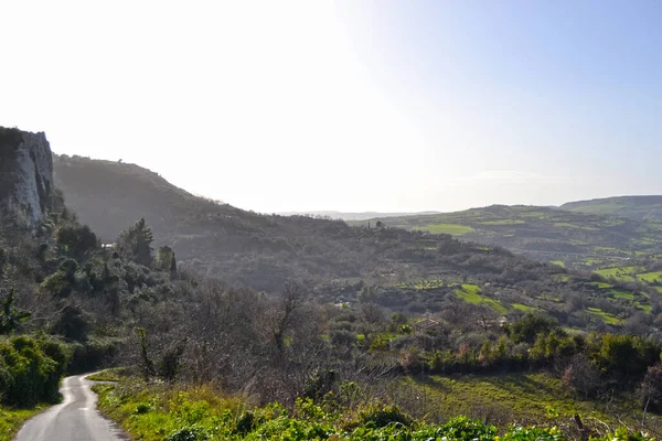 Landschap Palazzolo Acreide Provincie Syracuse Sicilië — Stockfoto