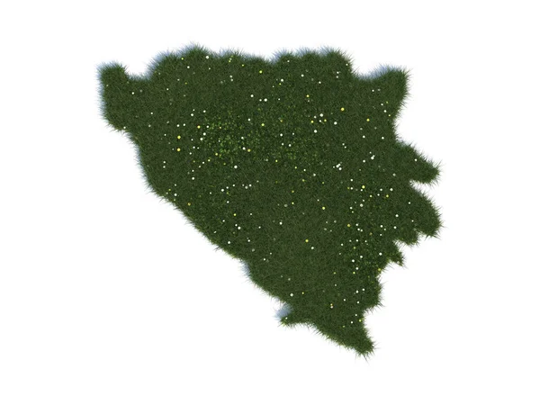 Landkarte Von Bosnien Herzegowina Außer Reichweite — Stockfoto
