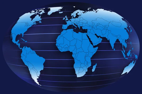 Карта Мира Земля Вектор — стоковое фото