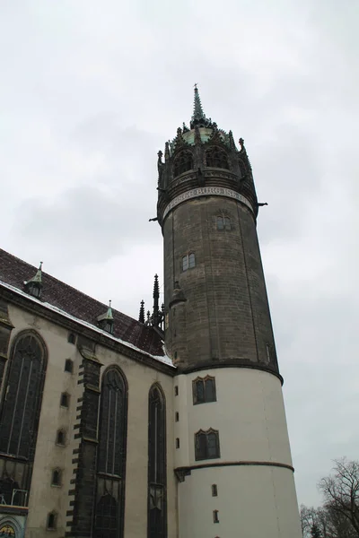 Castelo Igreja Wittenberg — Fotografia de Stock