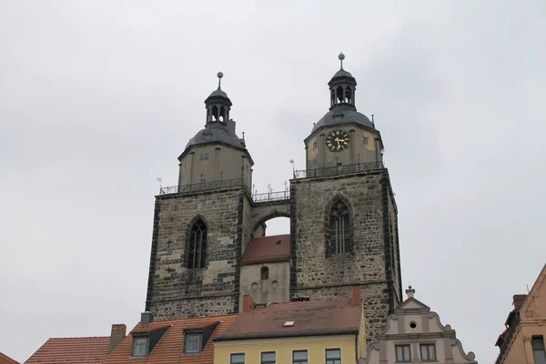 Wittenberg Deki Kasaba Kilisesi — Stok fotoğraf