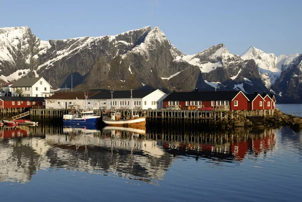 Lofoten Fundo Paisagem Natureza — Fotografia de Stock