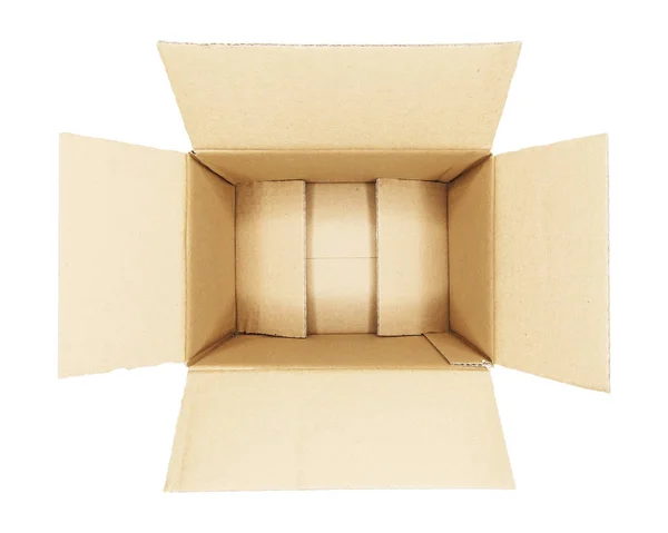 Shipping Box Isolated White — Stock Photo, Image