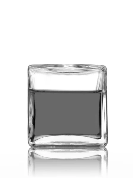 Glassteine Isoliert Vor Weißem Hintergrund — Stockfoto