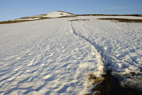 Snö Fjellheisen Tromso Troms Norway — Stockfoto