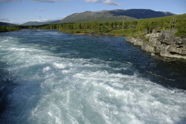 Norwegen Auf Naturlandschaft Hintergrund — Stockfoto