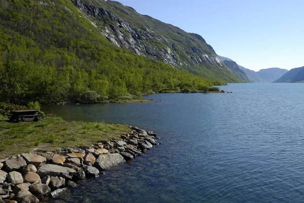 Noruega Sobre Naturaleza Paisaje Fondo —  Fotos de Stock