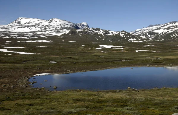 Noruega Sobre Paisagem Natural Fundo — Fotografia de Stock