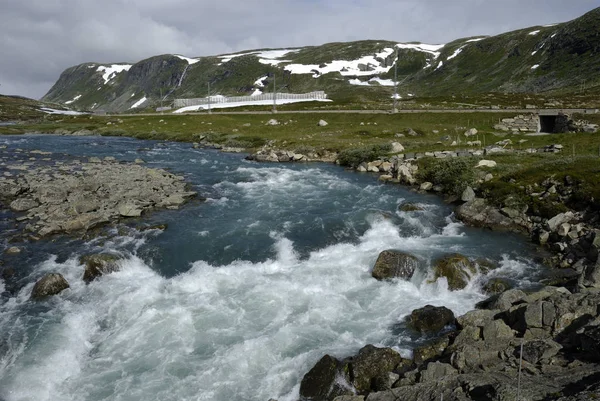 Noruega Sobre Paisagem Natural Fundo — Fotografia de Stock