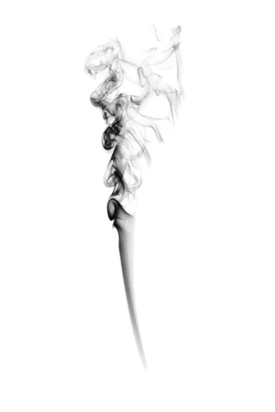 Studioaufnahme Von Farbigem Rauch Auf Weißem Hintergrund — Stockfoto