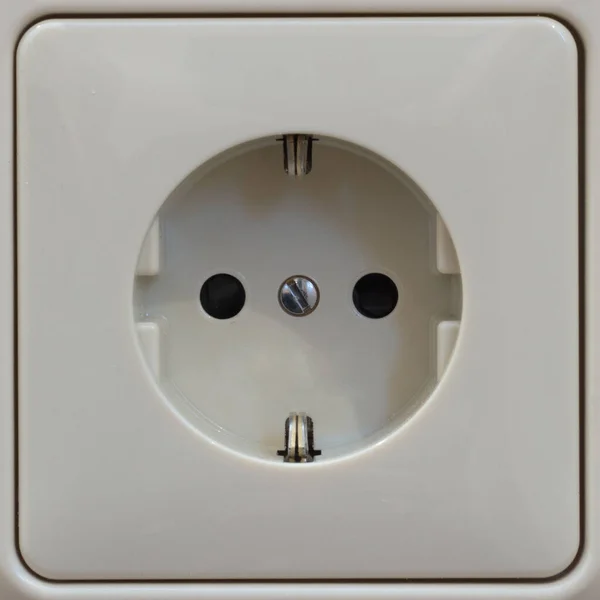 Close Power Outlet — Stock Photo, Image