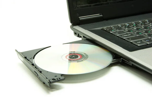 Black Laptop Tray Open — Stock Photo, Image