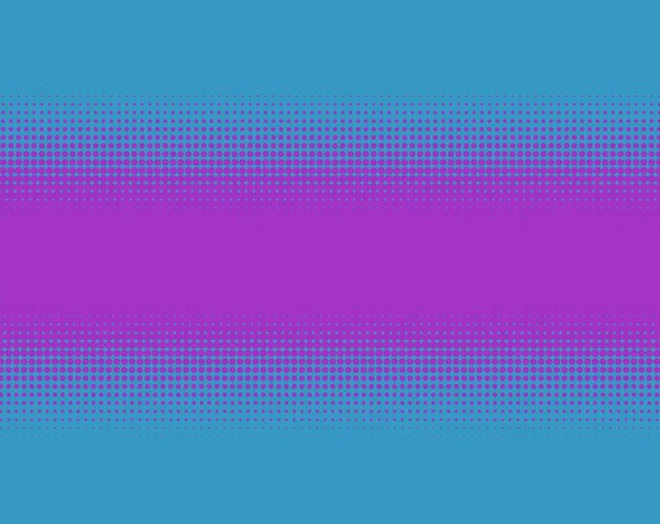 紫色の水平線から青へのドットから柔らかい遷移 — ストック写真
