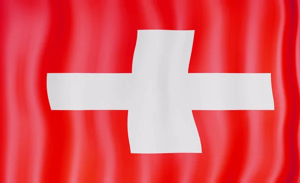 Flagge Schweiz Nationalflagge — Stockfoto