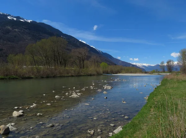 Floden Adda Norra Italien — Stockfoto