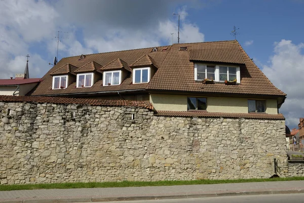 Cesis Letonya Stadtmauer — Stok fotoğraf