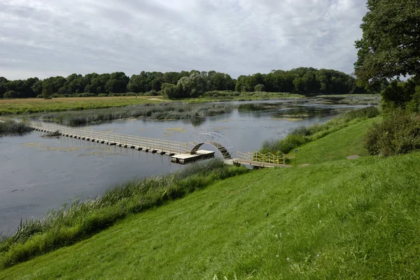 Puente Lielupe Mezotne Latvia — Foto de Stock