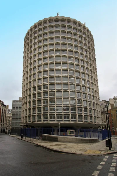 Ovaal Hoekgebouw Lege London Street — Stockfoto