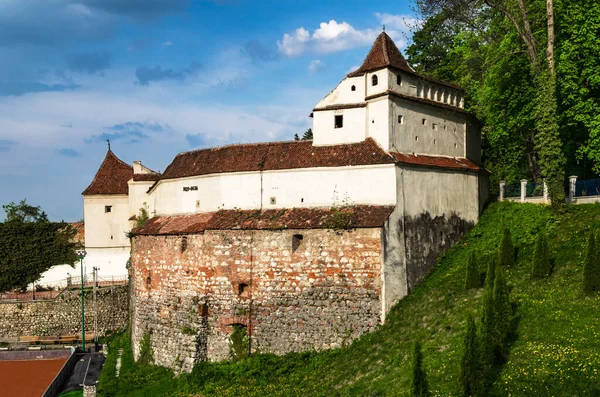 Бастіон Ткачів Був Побудований Між 1421 1436 Роками Фортеці Брасова — стокове фото