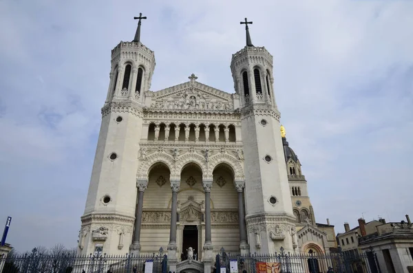 Basílica Notre Dame Lião — Fotografia de Stock