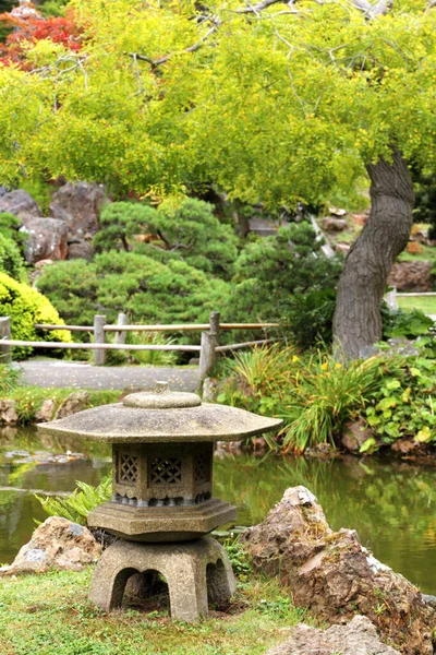 Japansk Trädgård Naturflora — Stockfoto
