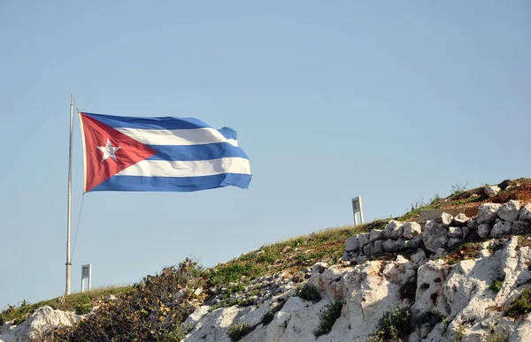 Flagge Kubas Flagge Des Landes — Stockfoto