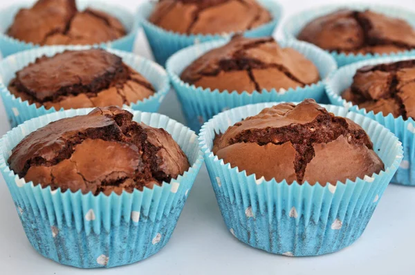 Leckere Süße Muffins Aus Nächster Nähe — Stockfoto