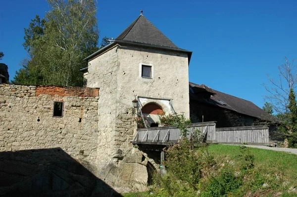 Entrada Castelo Ruínas Mau Kreuzen Superior Áustria — Fotografia de Stock