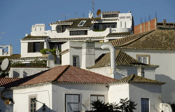 Tetti Casa Praca Infante Henrique Lagos Algarve Portugal — Foto Stock